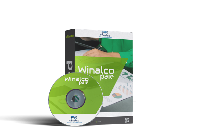 Boîte du logiciel Winalco Paie — gestion des salaires et de la paie pour les entreprises algériennes