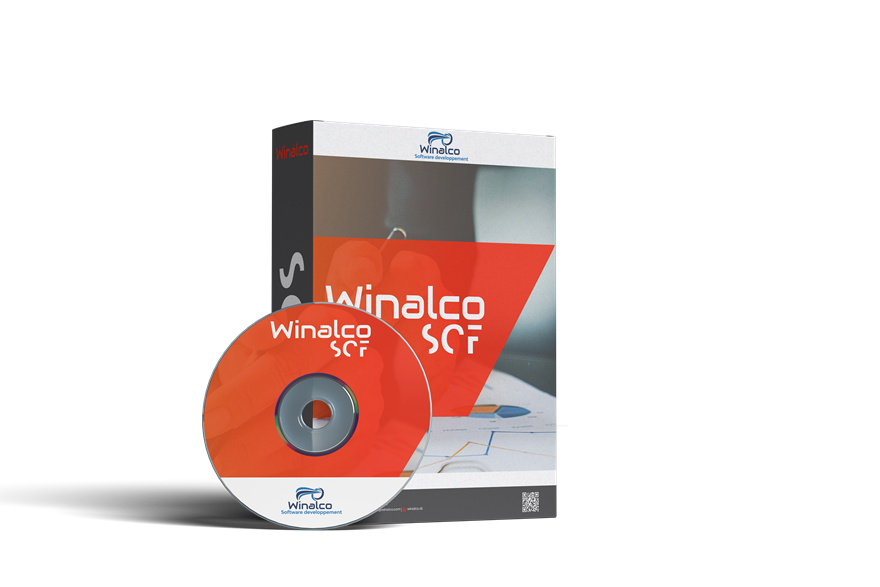 Boîte du logiciel Winalco SCF — comptabilité conforme au SCF pour les entreprises algériennes